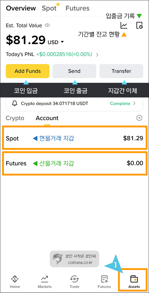 거래 메뉴 살펴보기